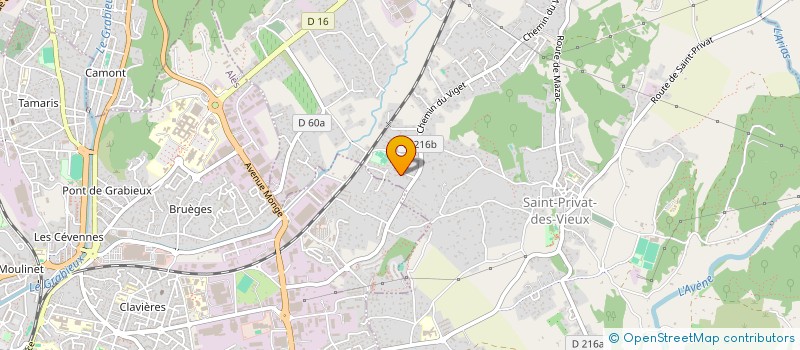 localisation de l'entreprise CONSEIL BATIMENT à SAINT-PRIVAT-DES-VIEUX
