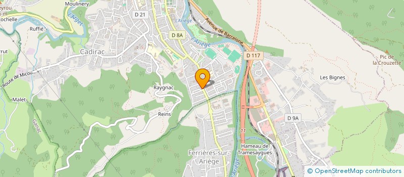 localisation de l'entreprise CONSEIL . BATIMENT . SERVICE à FOIX