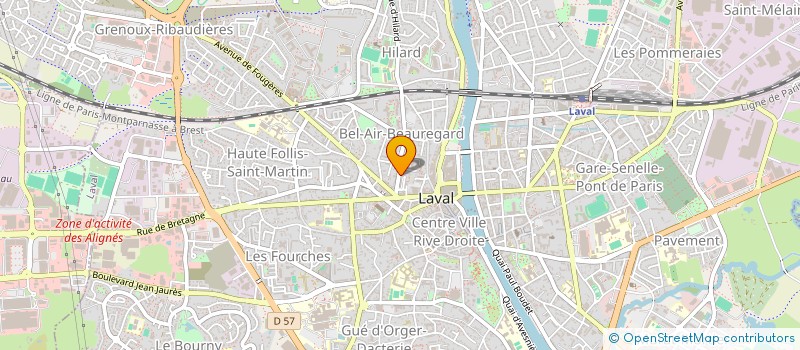 localisation de l'entreprise CONSEIL BUSINESS FINANCE à LAVAL
