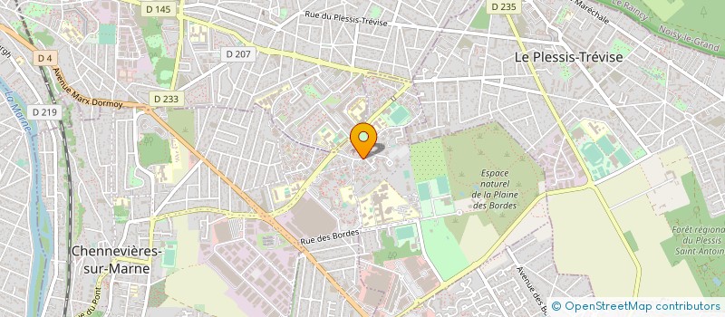 localisation de l'entreprise CONSEIL CITOYEN BOIS L'ABBE CHENNEVIERES 94  CHENNEVIERES-SUR-MARNE