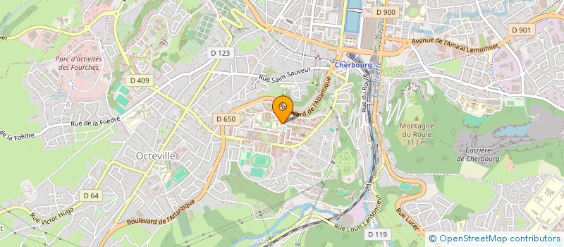 localisation de l'entreprise CONSEIL CITOYEN DES PROVINCES AMONT QUENTIN RUE DES VOSGES CITE FOUGERES  CHERBOURG-EN-COTENTIN