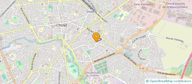 localisation de l'entreprise CONSEIL CITOYEN DU QUARTIER FAVREAU LES MAUGES à CHOLET