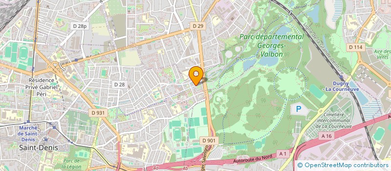 localisation de l'entreprise CONSEIL CITOYEN FLOREAL-SAUSSAIE-COURTILLE-MUTUELLE-ALLENDE à SAINT-DENIS
