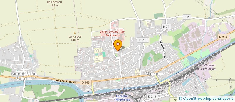 localisation de l'entreprise CONSEIL CITOYEN POMPIDOU-RAVEL DE MIGENNES à MIGENNES