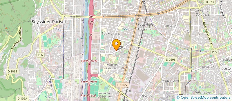 localisation de l'entreprise CONSEIL COMMERCE INTER ENTREPRISES à GRENOBLE