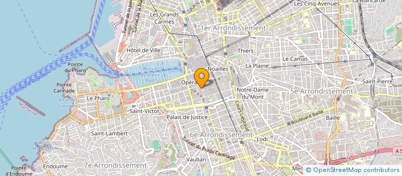 localisation de l'entreprise CONSEIL COMPTABILITE GESTION AUDIT à MARSEILLE