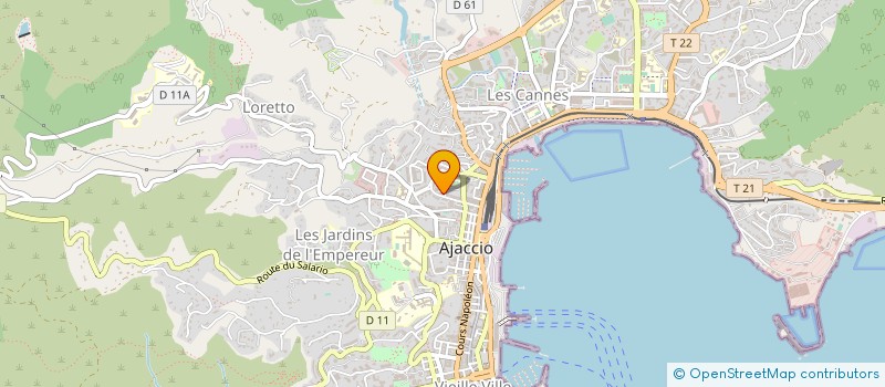 localisation de l'entreprise CONSEIL CONCEPT CREATION à AJACCIO