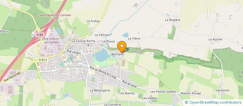 localisation de l'entreprise CONSEIL & CONCEPT MOBILIER à SAINT-AUBIN-DU-CORMIER