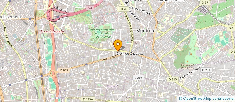 localisation de l'entreprise CONSEIL CONCEPTION ETUDES ET EXECUTION à MONTREUIL