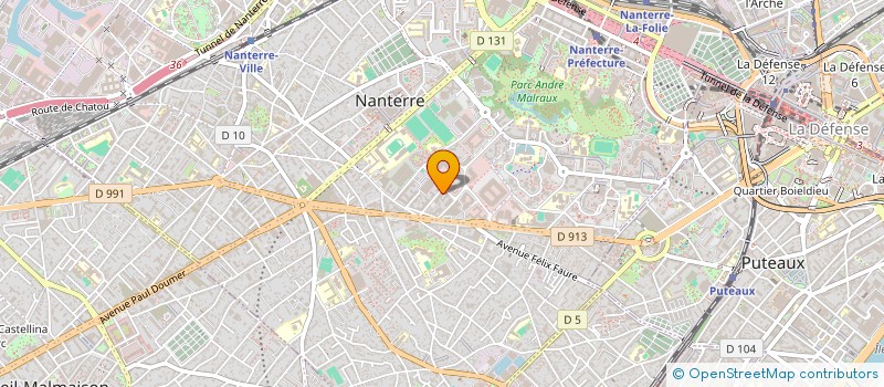 localisation de l'entreprise CONSEIL CONCEPTION INGENIERIE à NANTERRE