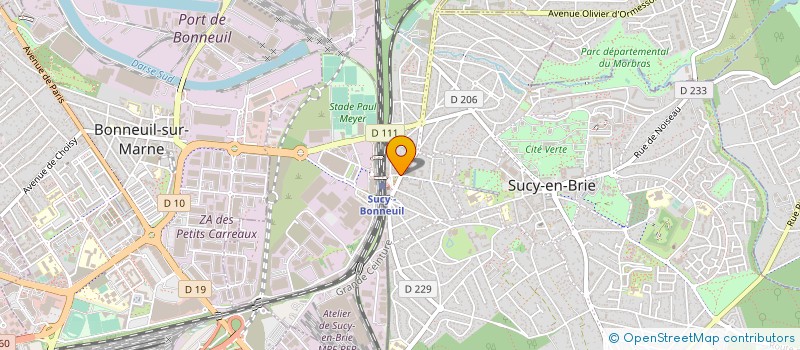 localisation de l'entreprise CONSEIL CONFORT ISOLATION à SUCY-EN-BRIE