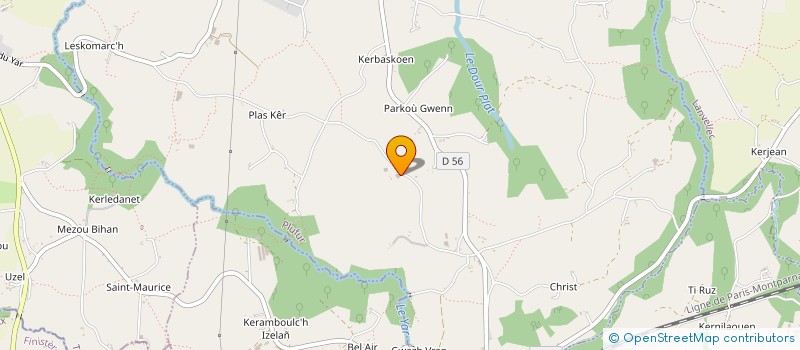 localisation de l'entreprise CONSEIL CONSTRUCTION DEVELOPPEMENT DURABLE  PLUFUR