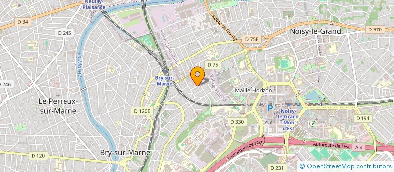 localisation de l'entreprise CONSEIL COURTAGE ASSURANCES  POISSON  BRY-SUR-MARNE