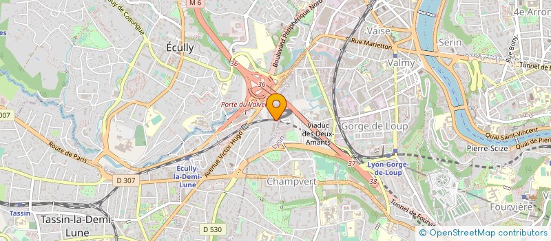 localisation de l'entreprise CONSEIL COURTAGE EN ASSUR LYON - CCAL à VILLEURBANNE