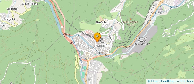 localisation de l'entreprise CONSEIL CREDITS DES VALLEES à MOUTIERS