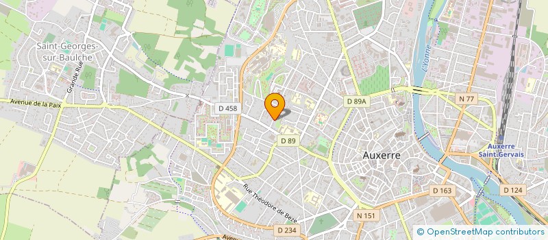 localisation de l'entreprise CONSEIL D'ARCHITECTURE D'URBANISME ET DE L'ENVIRONNEMENT DE L'YONNE à AUXERRE
