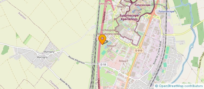 localisation de l'entreprise CONSEIL D'ARCHITECTURE, D'URBANISME ET DE L'ENVIRONNEMENT DE LA VIENNE  CHASSENEUIL-DU-POITOU