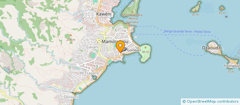 localisation de l'entreprise CONSEIL D'ARCHITECTURE, D'URBANISME ET DE L'ENVIRONNEMENT DE MAYOTTE à MAMOUDZOU