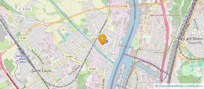 localisation de l'entreprise CONSEIL DE FABRIQUE DE L EGLISE CATHOLIQUE  HUNINGUE