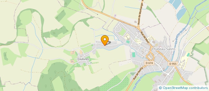 localisation de l'entreprise CONSEIL DE FABRIQUE DE L'EGLISE DE COUTURES  CHATEAU-SALINS