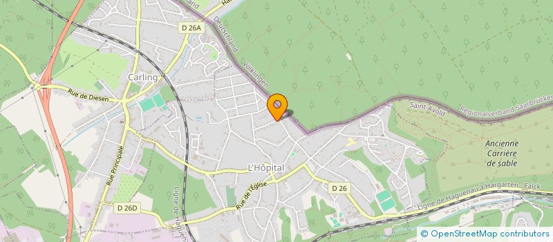 localisation de l'entreprise CONSEIL DE FABRIQUE DE LA PAROISSE CATHOLIQUE SAINTE BARBE DE BOIS RICHARD  L'HOPITAL