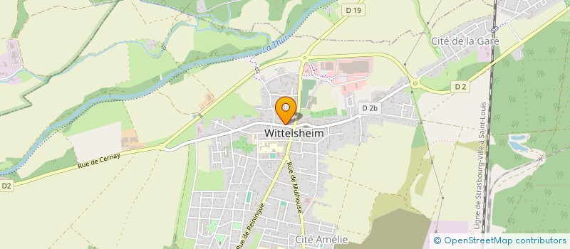 localisation de l'entreprise CONSEIL DE FABRIQUE EGLISE CATHOLIQUE ST MICHEL  WITTELSHEIM