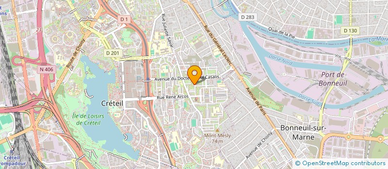 localisation de l'entreprise CONSEIL DE GESTION ET DES AFFAIRES à CRETEIL