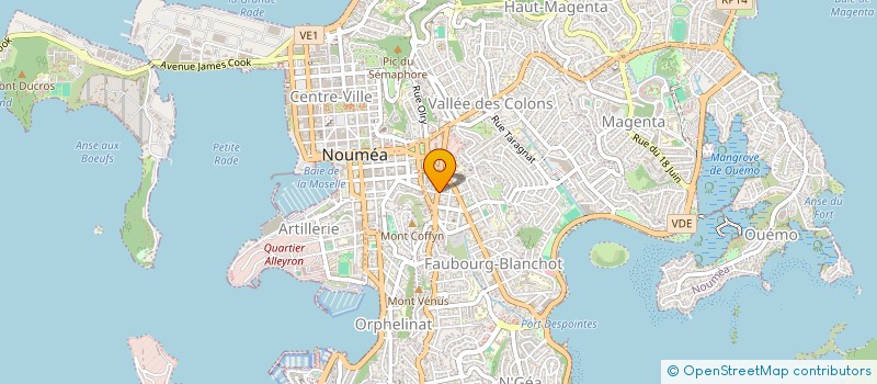 localisation de l'entreprise CONSEIL DE L'ACCES AU DROIT DE LA NOUVELLE-CALEDONIE à NOUMEA