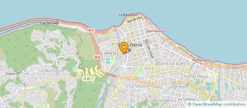 localisation de l'entreprise CONSEIL DE L'ORDRE DES ARCHITECTES DE LA REUNION ET DE MAYOTTE  SAINT-DENIS