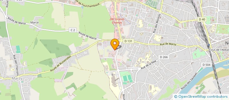 localisation de l'entreprise CONSEIL DE L'ORDRE DES MASSEURS KINESITHERAPEUTES DE LA NIEVRE à NEVERS