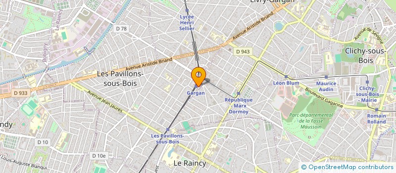 localisation de l'entreprise CONSEIL DE L' ORDRE DES MASSEURS KINESITHERAPEUTES DE LA SEINE ST DENIS à LES PAVILLONS-SOUS-BOIS