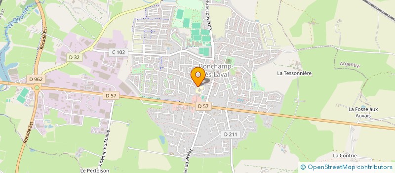 localisation de l'entreprise CONSEIL DE PARENTS D ELEVES  BONCHAMP-LES-LAVAL