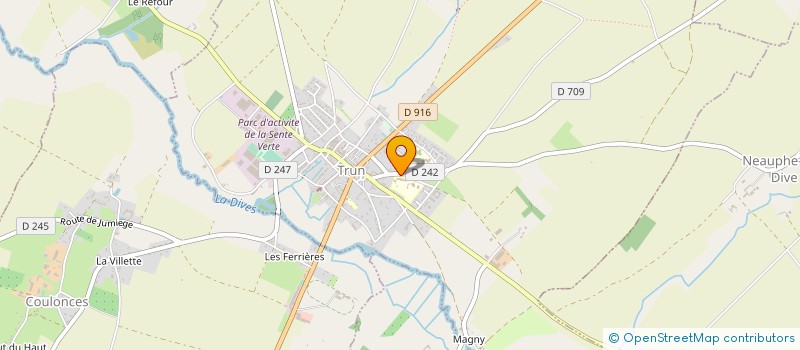 localisation de l'entreprise CONSEIL DE PARENTS D ELEVES DES ECOLES PUBLIQUES DE TRUN à TRUN