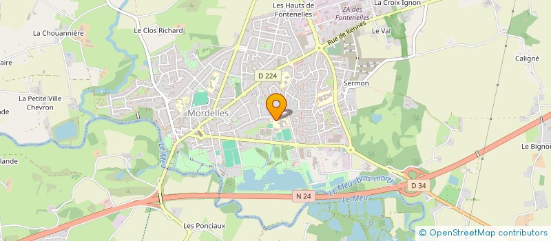 localisation de l'entreprise CONSEIL DE PARENTS D'ELEVES DU COLLEGE MORVAN LEBESQUE  MORDELLES