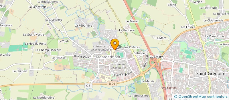 localisation de l'entreprise CONSEIL DE PARENTS D'ELEVES DU GROUPE SCOLAIRE GERARD PHILIPE  MONTGERMONT