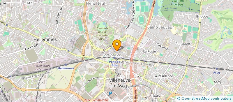 localisation de l'entreprise CONSEIL DE PARENTS D'ELEVES DU LYCEE RAYMOND QUENEAU à VILLENEUVE-D'ASCQ