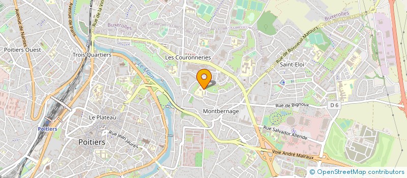 localisation de l'entreprise CONSEIL DE REGION POITOU CHARENTES DU SECOURS POPULAIRE FRANCAIS à POITIERS