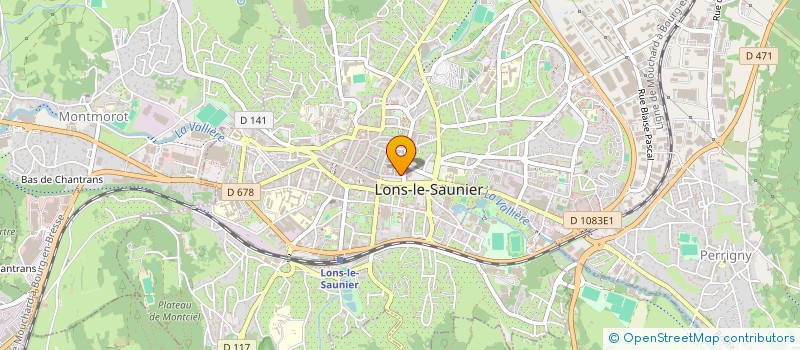 localisation de l'entreprise CONSEIL DEP DE L ACCES AU DROIT à LONS-LE-SAUNIER