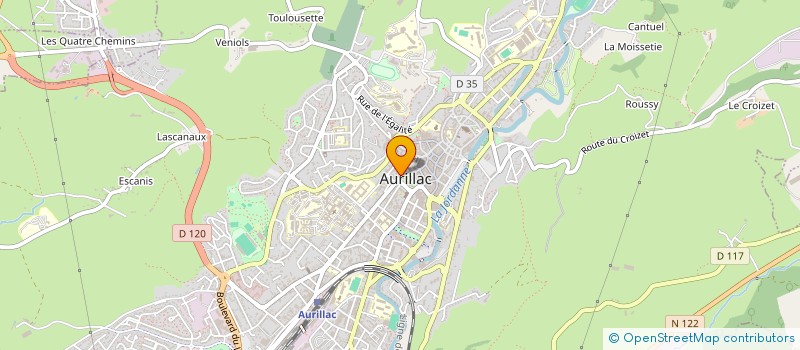localisation de l'entreprise CONSEIL DEP DE L'ACCES AU DROIT à AURILLAC