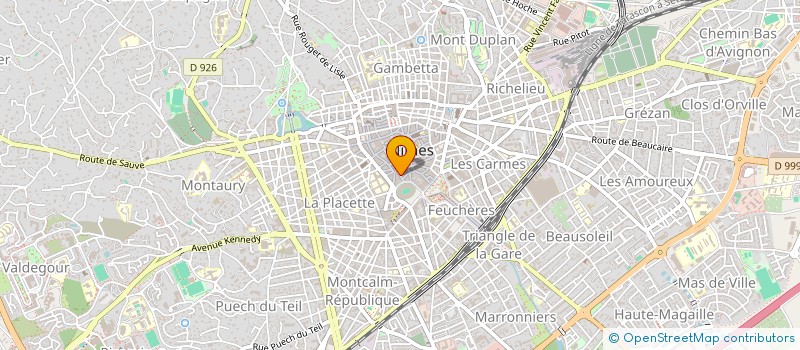 localisation de l'entreprise CONSEIL DEP DE L'ACCES AU DROIT à NIMES