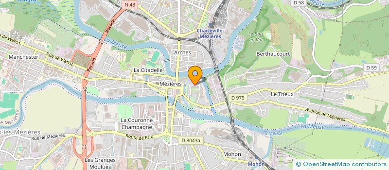 localisation de l'entreprise CONSEIL DEP DE L'ACCES AU DROIT  CHARLEVILLE-MEZIERES