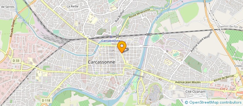 localisation de l'entreprise CONSEIL DEP DE L'ACCES AU DROIT  CARCASSONNE