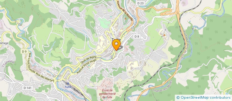localisation de l'entreprise CONSEIL DEP DE L'ACCES AU DROIT à TULLE