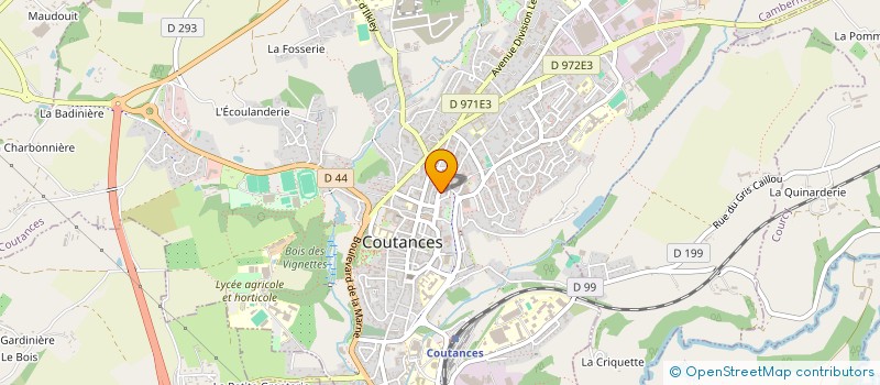 localisation de l'entreprise CONSEIL DEP DE L'ACCES AU DROIT  COUTANCES