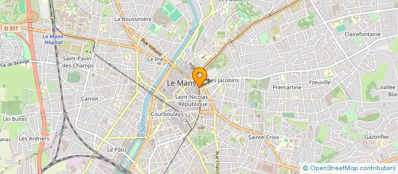 localisation de l'entreprise CONSEIL DEP DE L'ACCES AU DROIT  LE MANS