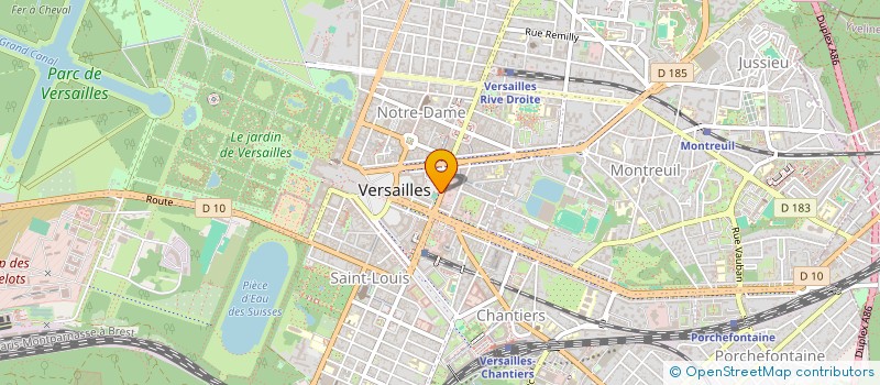 localisation de l'entreprise CONSEIL DEP DE L'ACCES AU DROIT à VERSAILLES