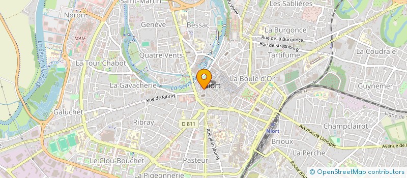 localisation de l'entreprise CONSEIL DEP DE L'ACCES AU DROIT  NIORT