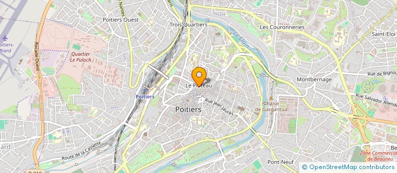 localisation de l'entreprise CONSEIL DEP DE L'ACCES AU DROIT  POITIERS