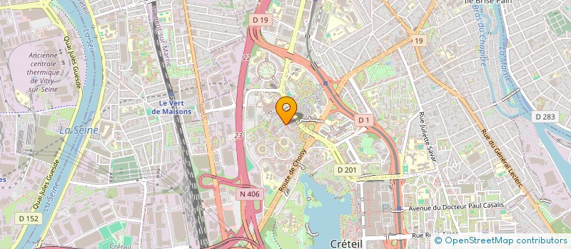 localisation de l'entreprise CONSEIL DEP DE L'ACCES AU DROIT  CRETEIL