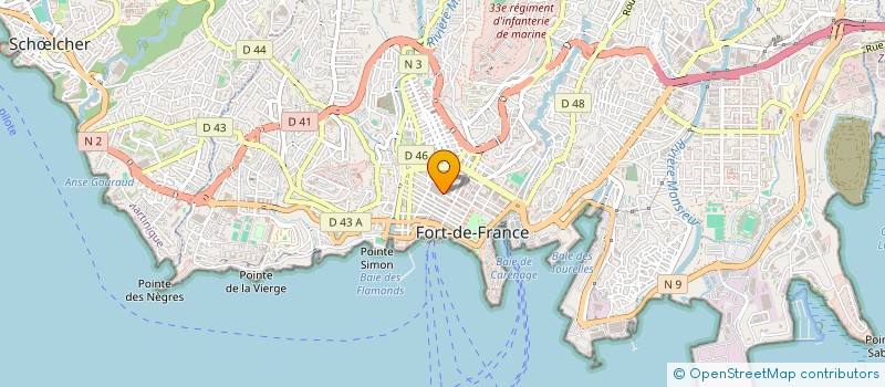 localisation de l'entreprise CONSEIL DEP DE L'ACCES AU DROIT  FORT-DE-FRANCE